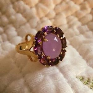 Purple Sapphire Gold Ring